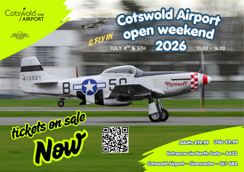 Cotswold Airport Open Weekend & Fly In 2026